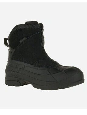 Kamik Champlain 2 Black Thinsulate Front Zip Waterproof Winter Boots